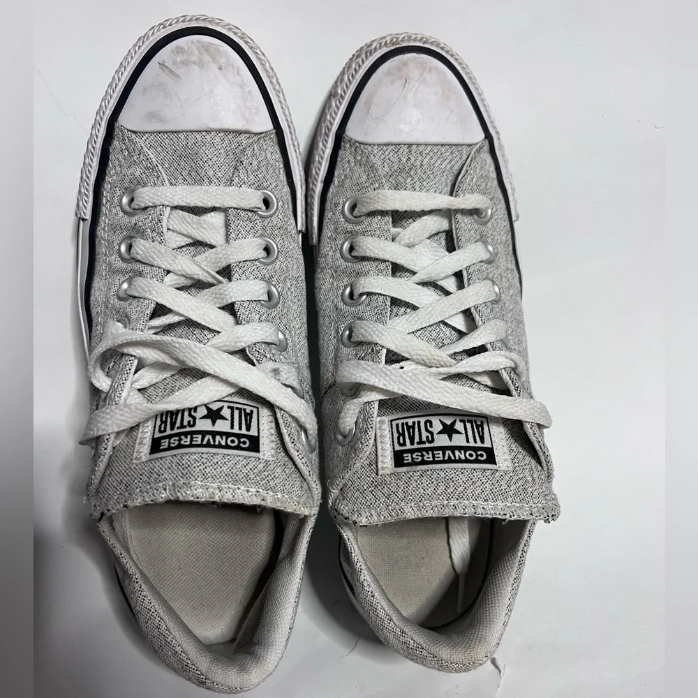 Converse Gray Low Top Chuck Taylors - Picture 2 of 12